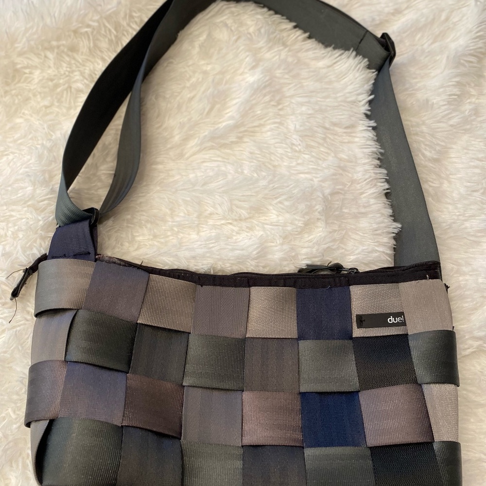 Vegan, cruelty free purse made of recycled seatbelts